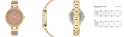 Anne Klein Women's Pink and Gold Shimmer Resin Bangle Bracelet Watch 36mm